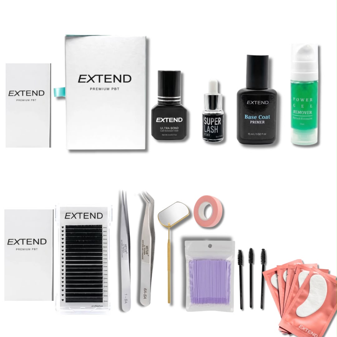 FULL KIT Eyelashes extensions "EXTEND LASHES"