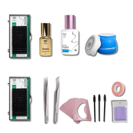BASIC KIT Eyelashes extensions "LOVELY"