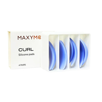 Jastëkë profesionalë silikoni CURL për laminim qerpikësh - Ngjyrë indigo, 4 palë