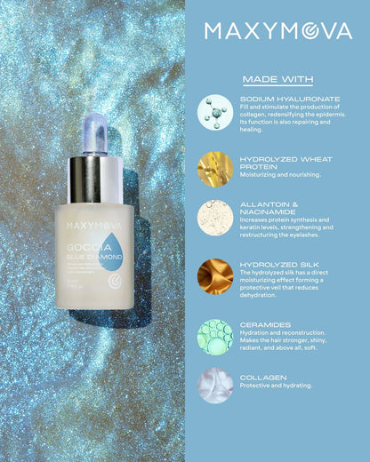 Goccia Blue Diamond Lash & Brow Serum for Nourishment and Shine