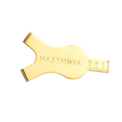 Golden Y Metal Lash Lift Tool - Precision Combs & Measuring Ruler