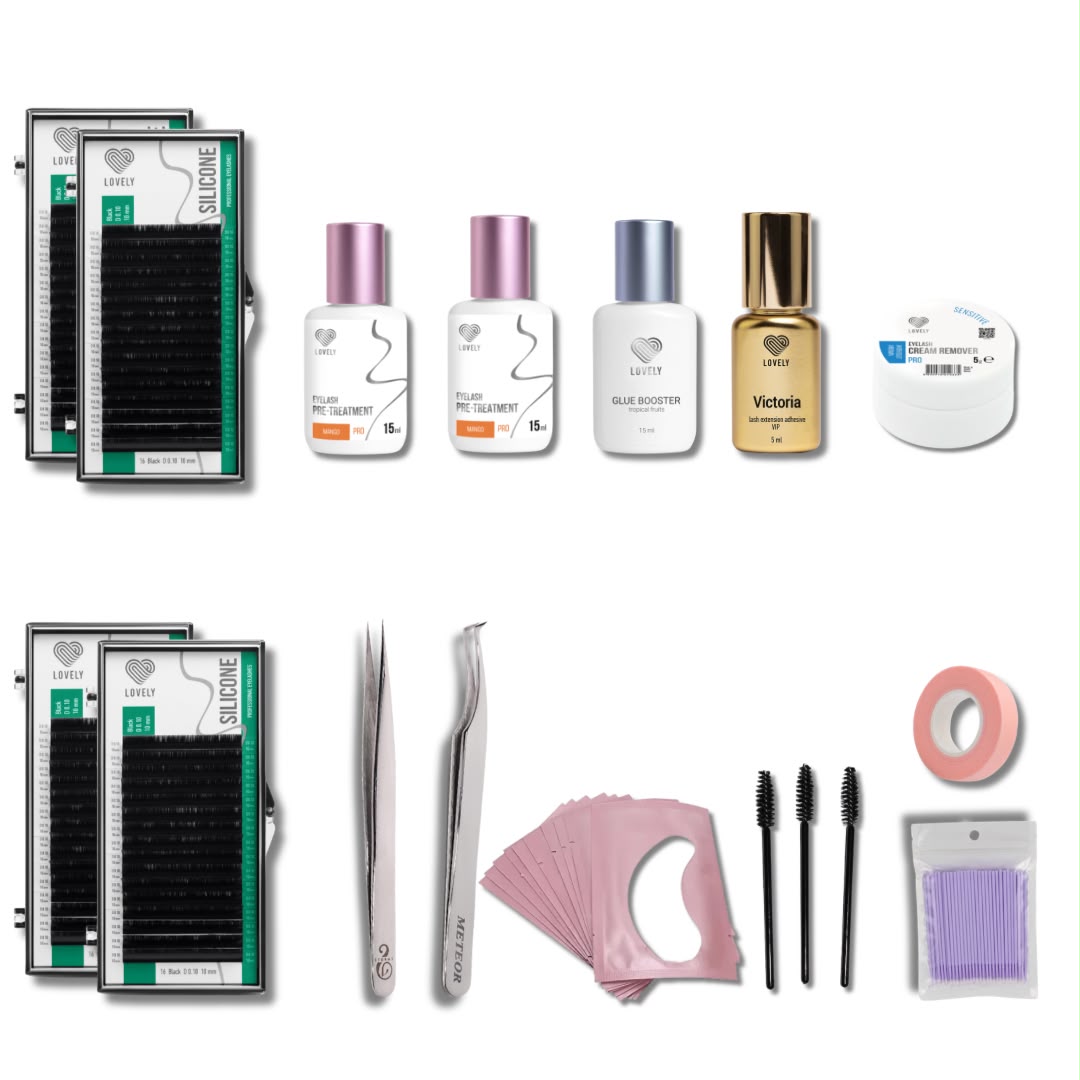 MEDIUM KIT Eyelashes extensions "LOVELY"