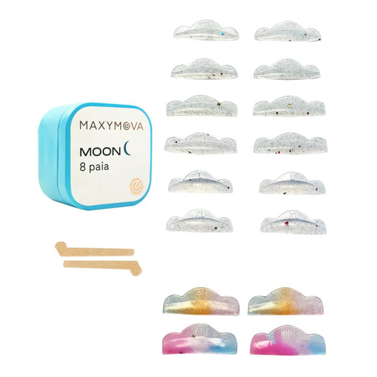 Moon Silicone Eyelash Lift Shields - 8 Pairs